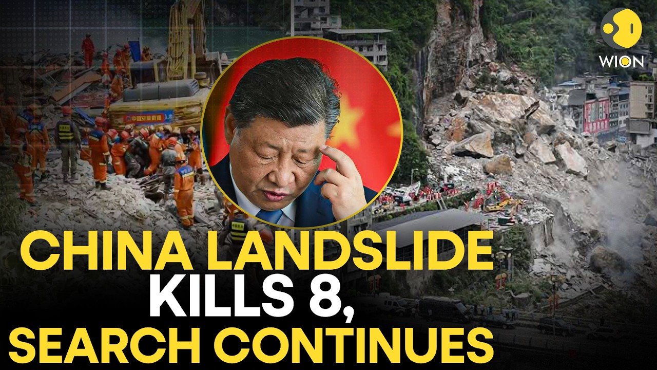 China Landslide Disaster: 8 Dead, 34 Missing as Xi Jinping Orders Massive Rescue Operation
