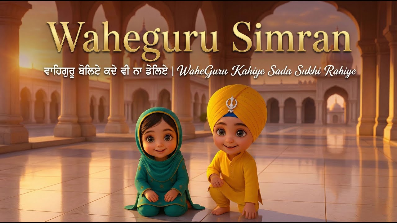 ਵਾਹਿਗੁਰੂ ਬੋਲਿਏ ਕਦੇ ਵੀ ਨਾ ਡੋਲਿਏ | WaheGuru Kahiye Sada Sukhi Rahiye |  वाहेगुरु बोलिए सदा सुखी रहिए 🙏