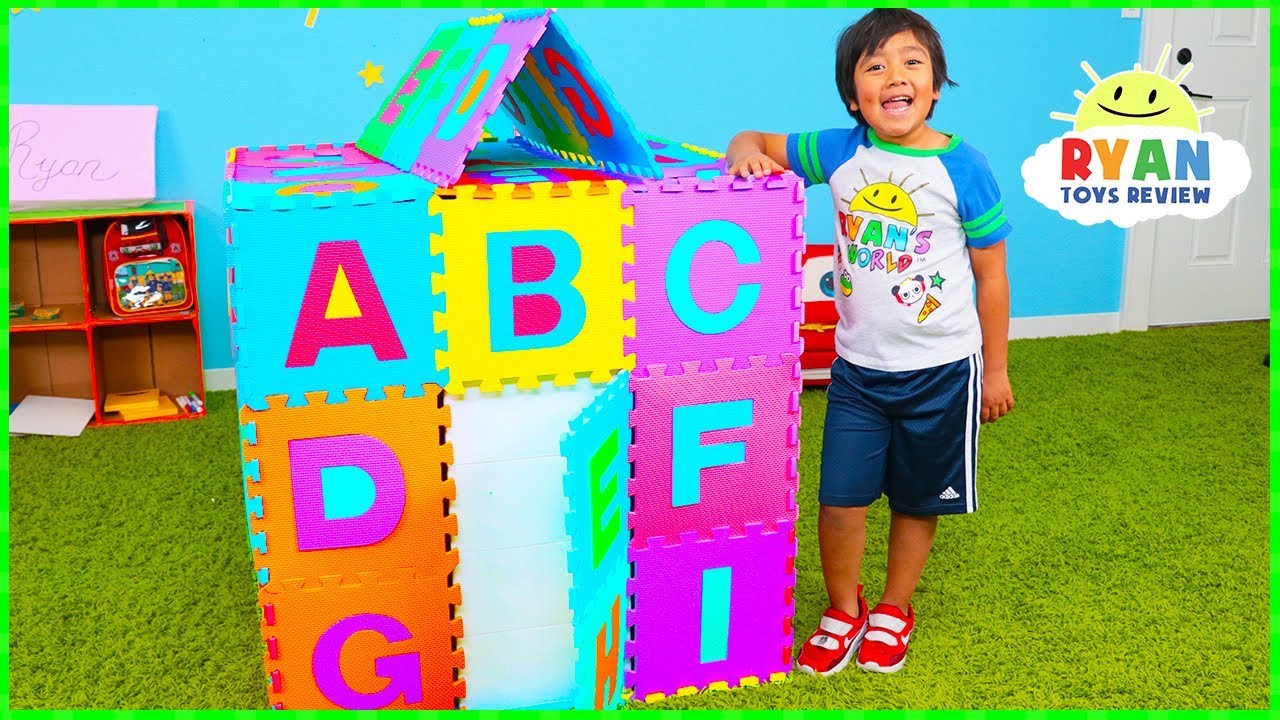 ABC Song Playhouse Learn English Alphabet for Children with Ryan! | Kids Nursery Rhymes