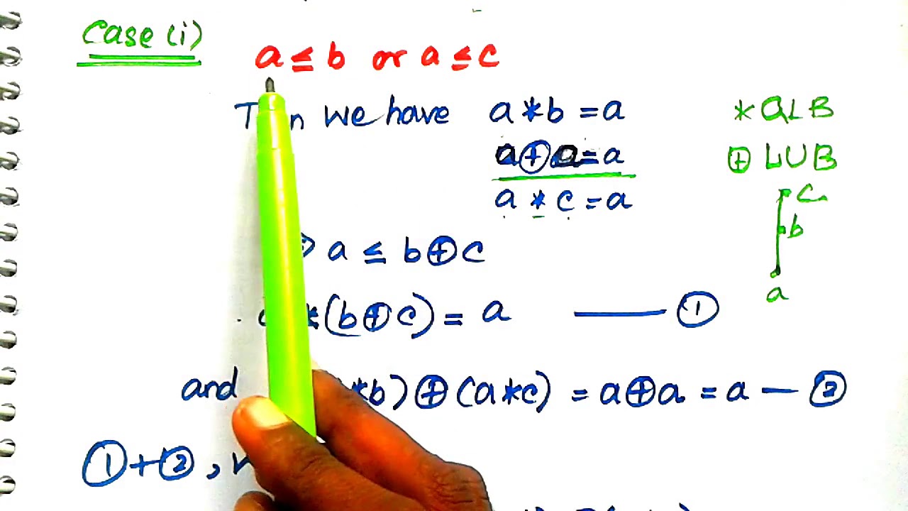 #9 Every Chain is a distributive Lattice from Discrete Mathematics [WELCOME ENGINEERS]