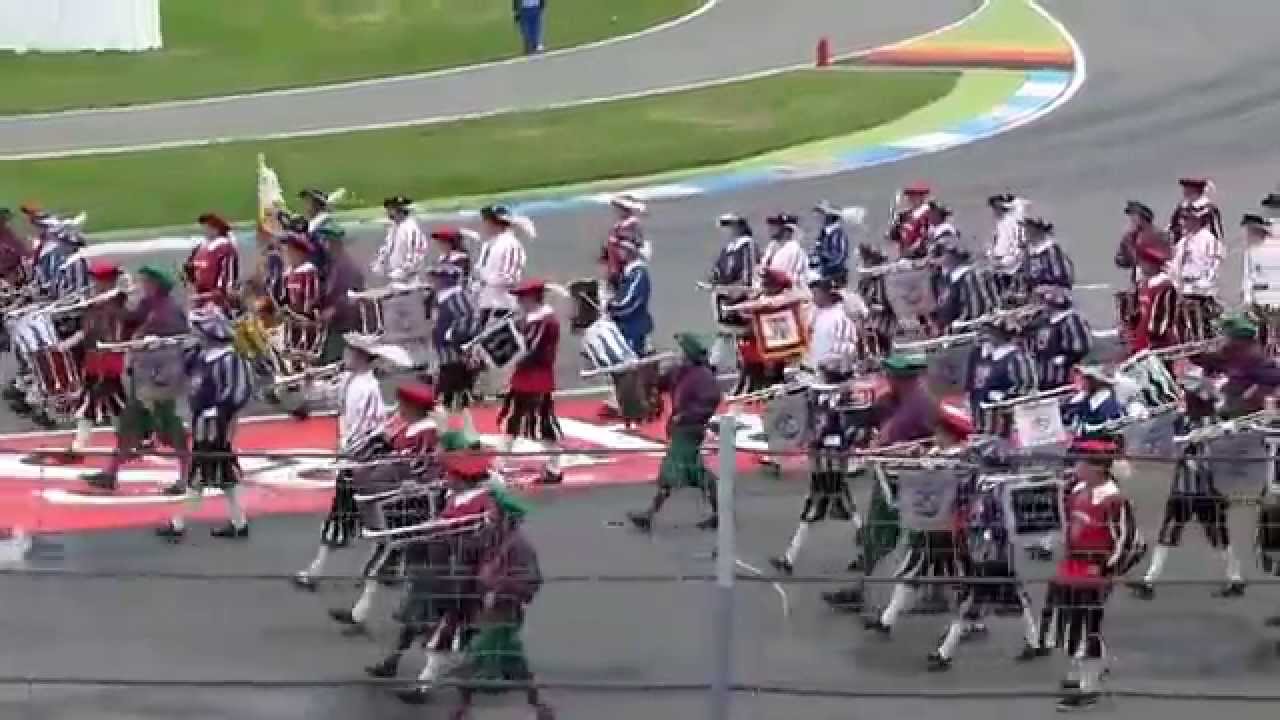 Fanfarenzug auf dem Hockenheimring 2014