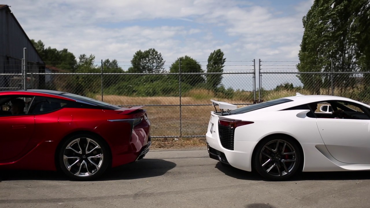 Lexus LC 500 vs Lexus LFA Rev-Off