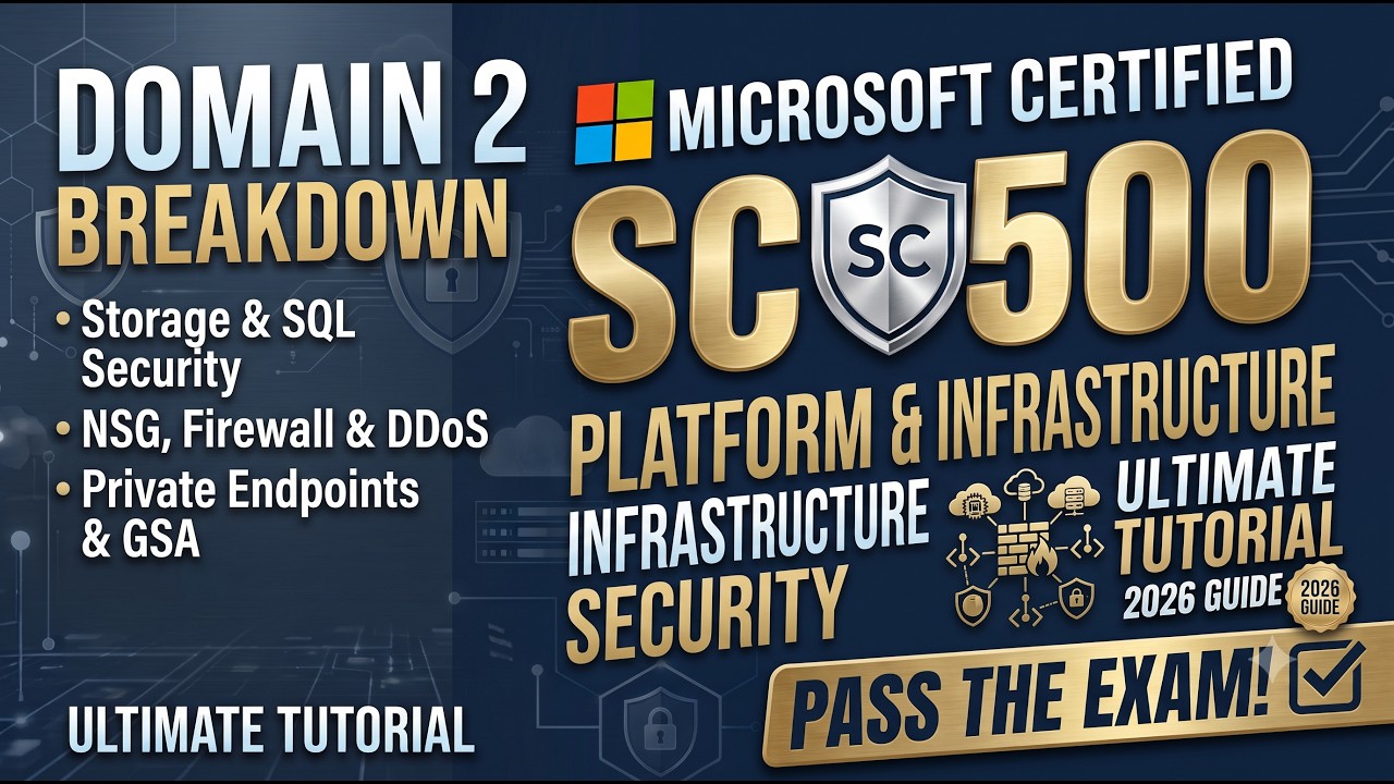 SC-500 Domain 2 | Storage, Database & Networking Security &mdash; Full Study Guide (Highest Weight!)