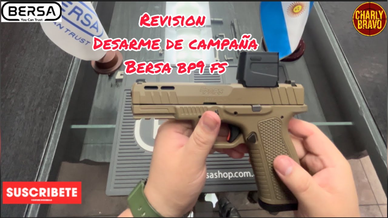 BERSA BP9 FS Full Size Optic Ready con mira Osight Revisi&oacute;n + desarme de campa&ntilde;a #review