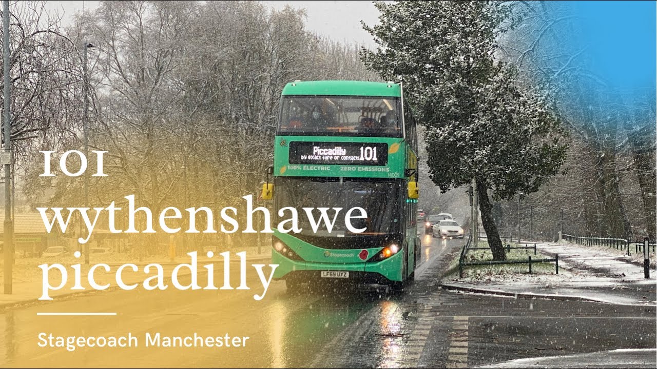 4K~full route 101 wythenshawe to Piccadilly (route learning)real time~stagecoach Manchester
