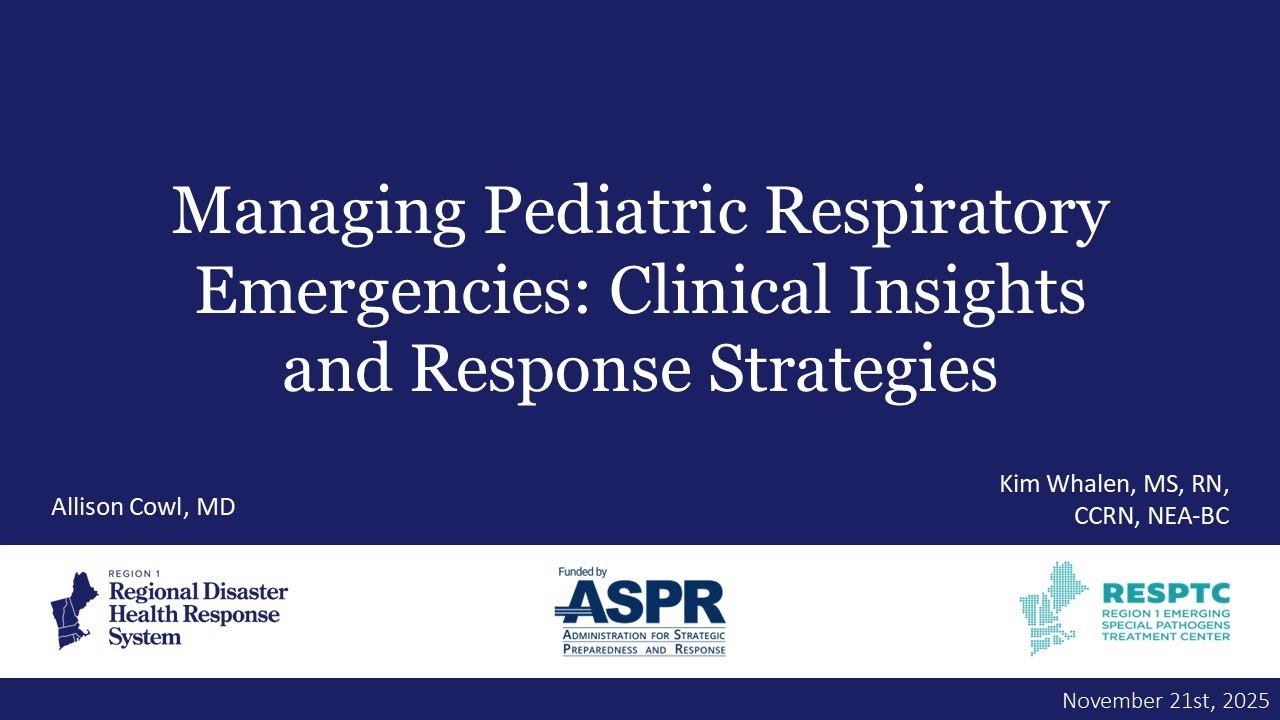 Managing Pediatric Respiratory Emergencies: Clinical Insights and Response Strategies