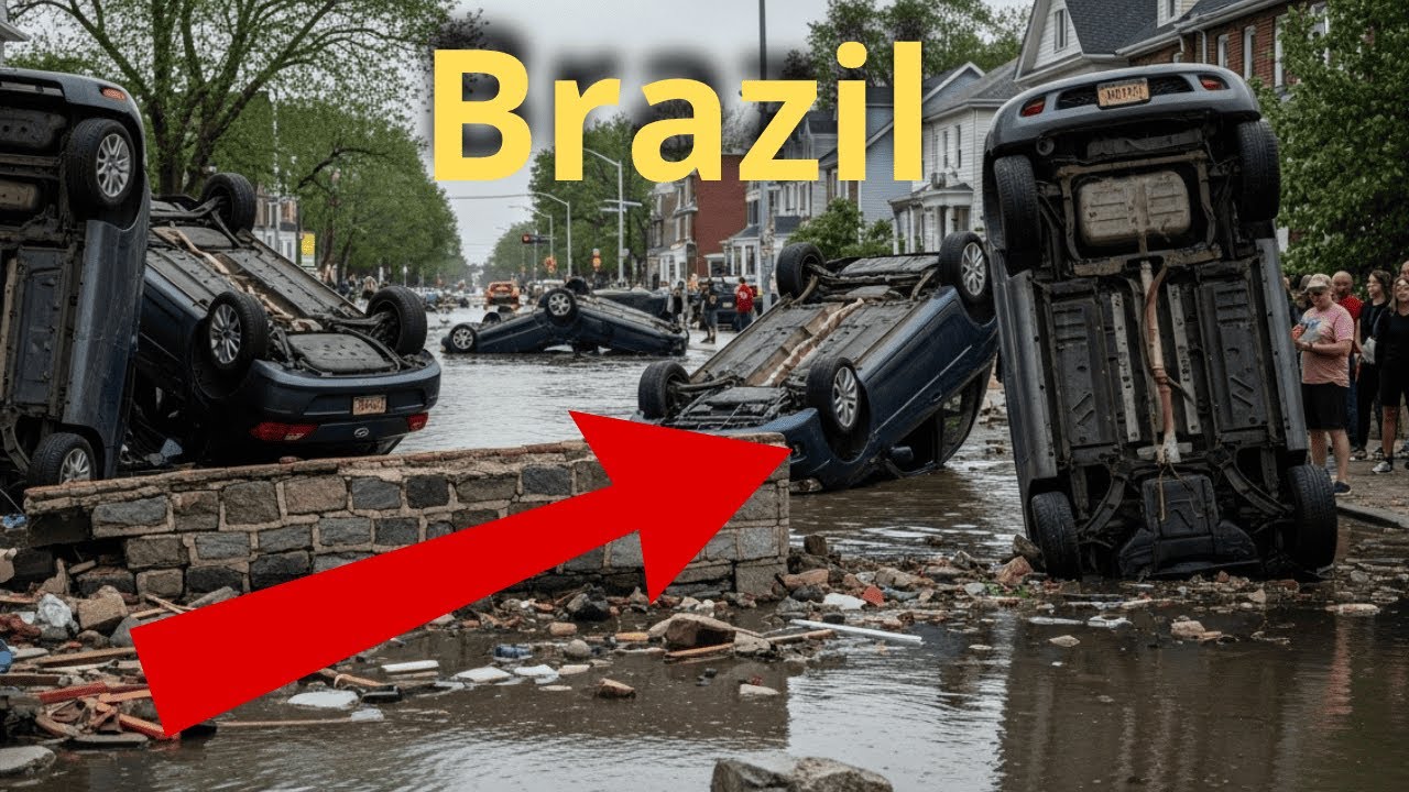 Floods and Landslides: Brazil city disappears instantly! Powerful flood hits Rio De Janeiro