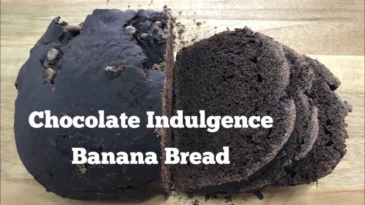 Easy delicious chocolate indulgence banana bread recipe Morgan bread maker MBM 1020