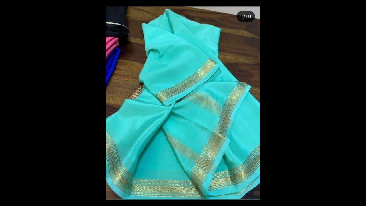 Different patterns of Mysore silk saree collection ✨#fashion #saree #viral 