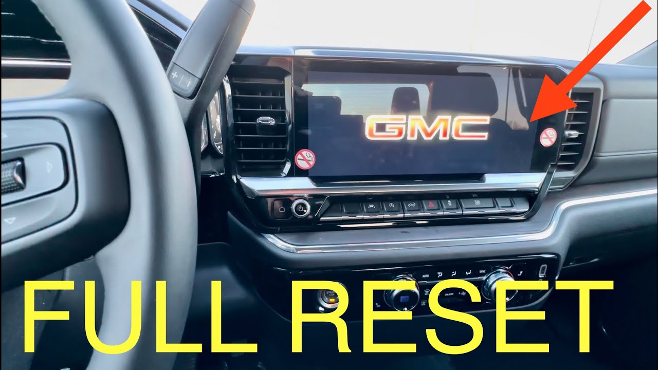 How To Reset 2022+ Chevy Silverado GMC Sierra Trucks Infotainment System Control Modules 2023 2024