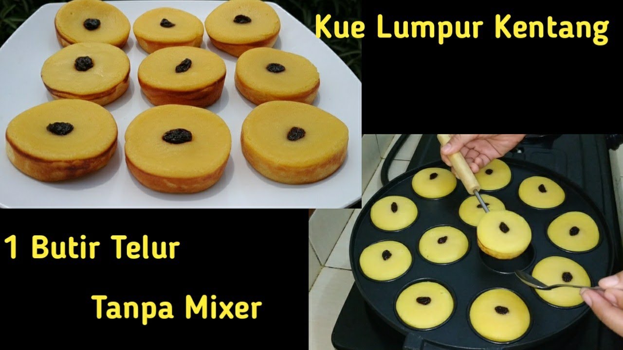 Resep Kue Lumpur Kentang 1 Telur | Lembut Dan Enak Banget