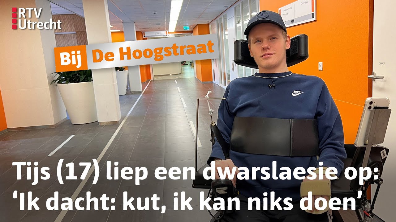 Bij De Hoogstraat: Tijs brak zijn nek na een duik en moet nu revalideren | RTV Utrecht