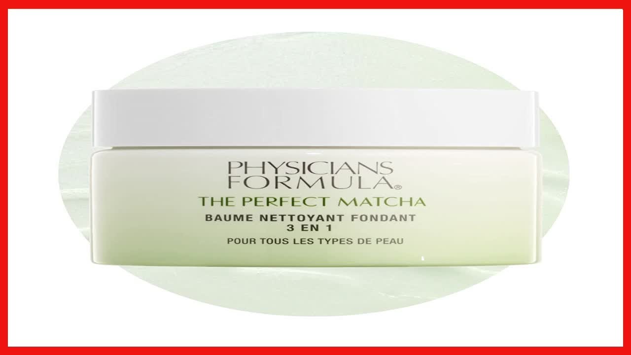Physicians Formula Face Cleansing Balm The Perfect Matcha 3 in 1 Makeup Remover For Eye, Lip