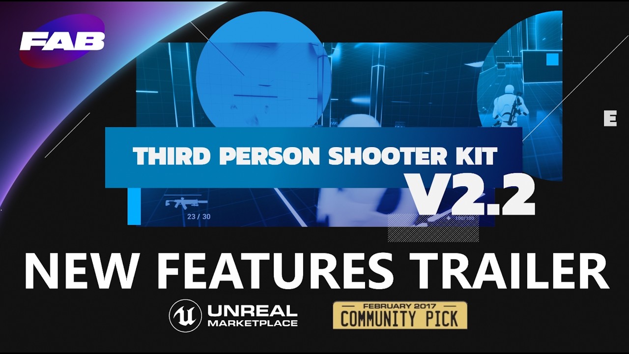 Third Person Shooter Kit v2.2 Launch Trailer - Motion Matching, Metahuman, Encounter Manager - FAB