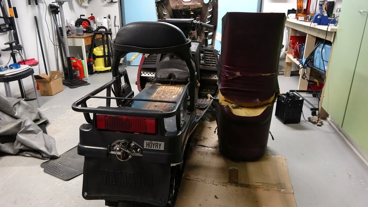 Yamaha Venture kotiin ja penkin haku