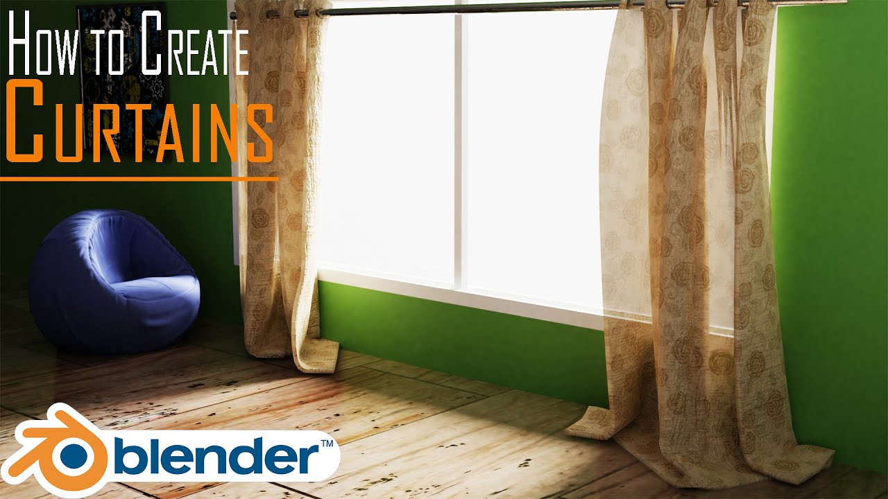 How to make Curtains in Blender 2.8