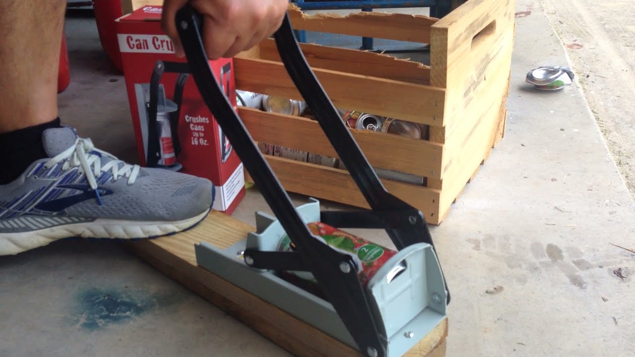How to/Review Harbor Freight Can Crusher