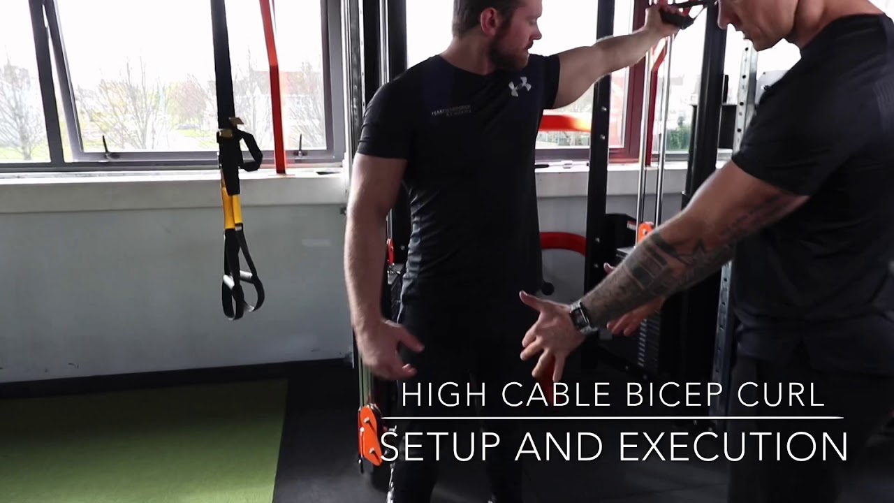 High Cable Bicep Curl