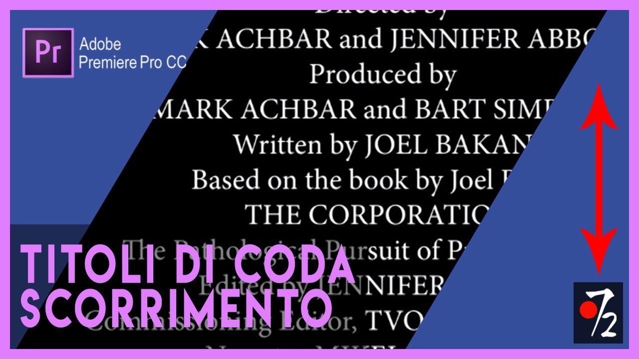 Adobe Premiere Pro CC - Tutorial Titoli di Coda a scorrimento con immagine e/o logo [ITA], Studio72