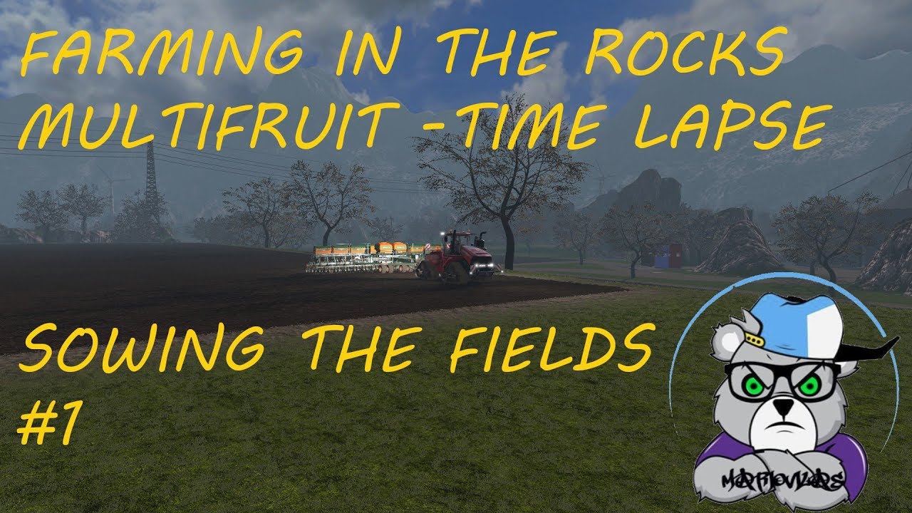 FARMING IN THE ROCKS MULTIFRUIT -TIME LAPSE - SOWING THE FIELDS #1