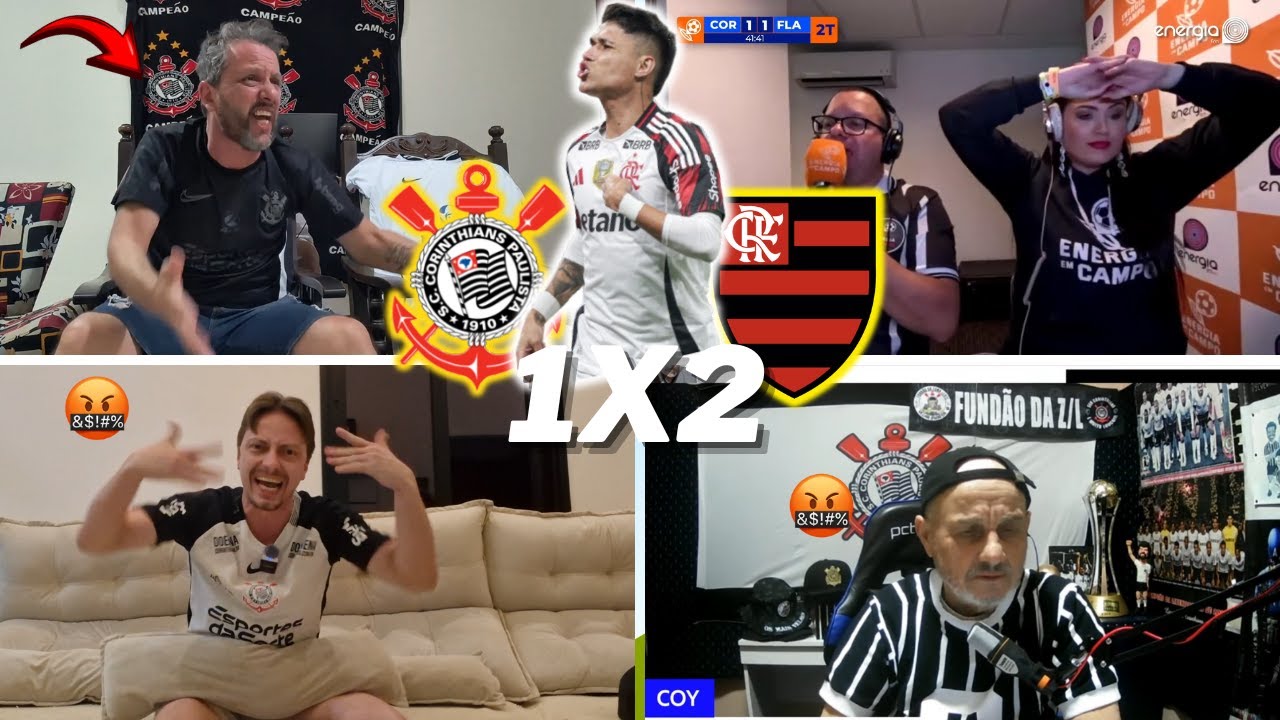 REAÇÕES DOS CORINTHIANOS REVOLTADOS | CORINTHIANS 1 X 2 FLAMENGO | BRASILEIRÃO 2025 | VAMOS RIR KKKK