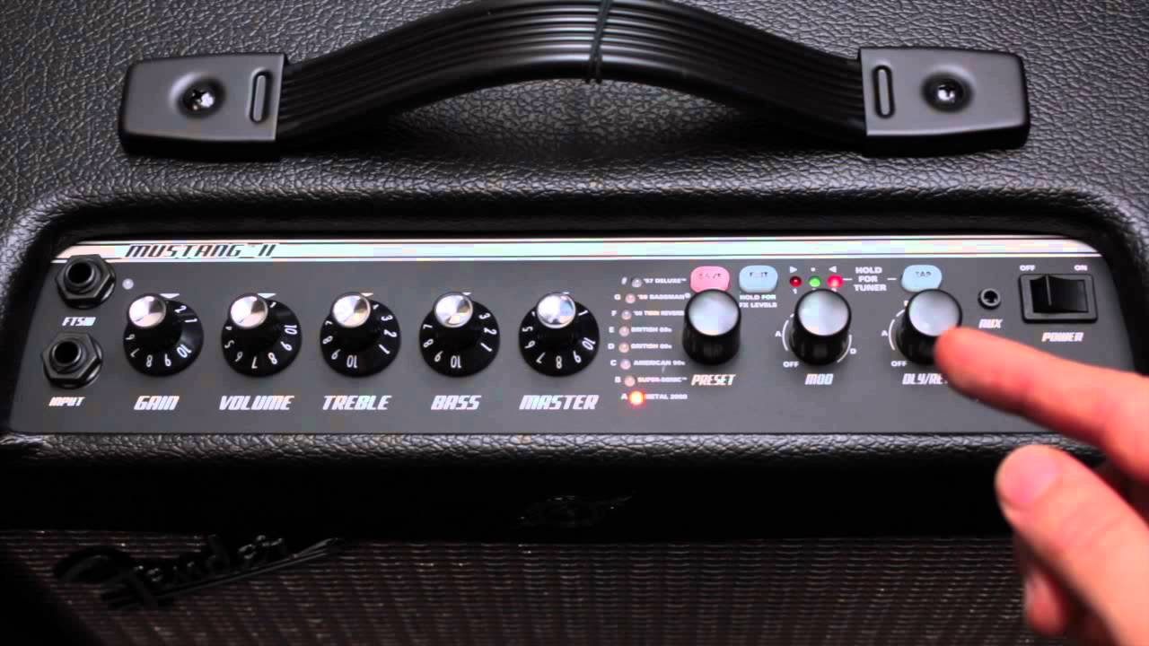 Fender® - Mustang I e II: Explorando a interface