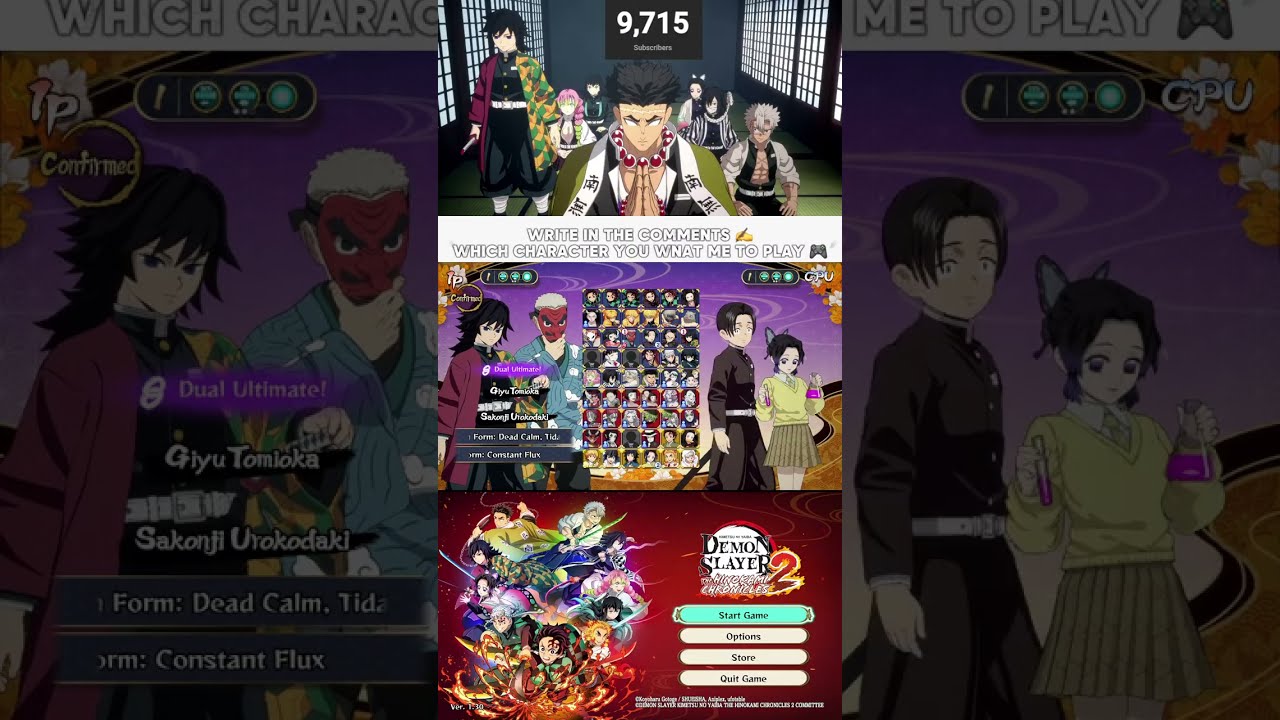 Demon Slayer Hinokami Chronicles 2 Vertical Live