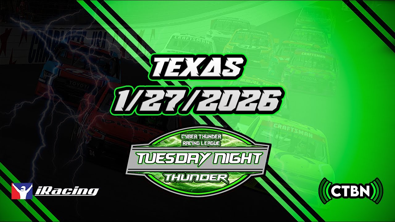 Cyber Thunder Racing League | Race 21 of 23 | Texas Motor Speedway