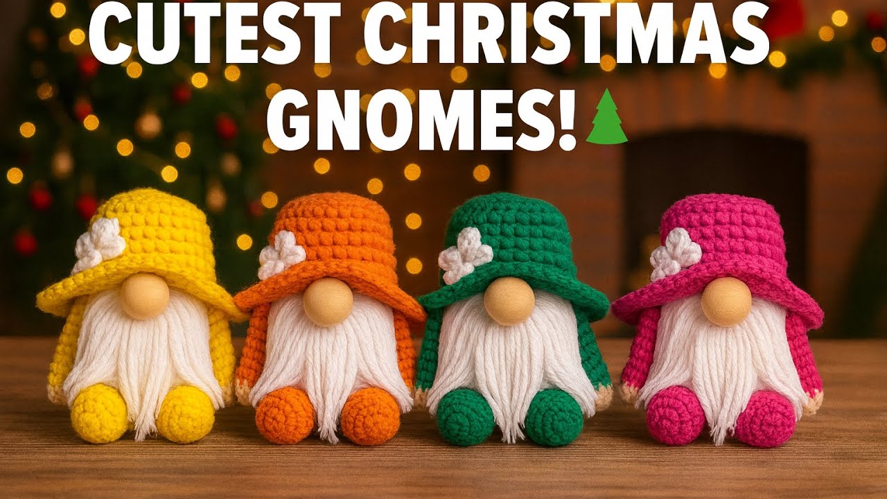 Cutest Christmas Gnomes Ever! | Crochet Tutorial 🎄✨