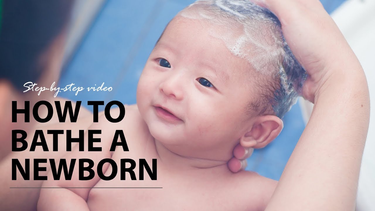 Bathing a Newborn Baby (with Umbilical Cord): Step-by-step Video