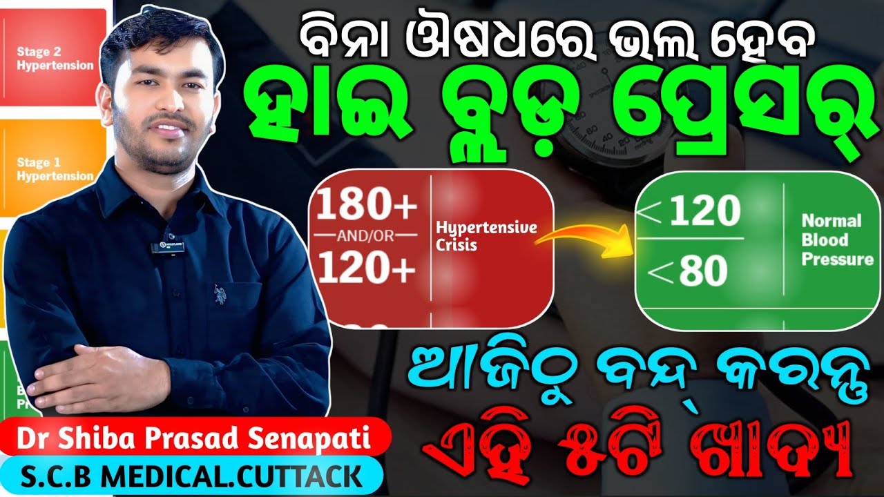 ବିନା ଔଷଧରେ ଭଲ ହେବ ହାଇ ବ୍ଲଡ୍ ପ୍ରେସର୍#odiahealthtips
