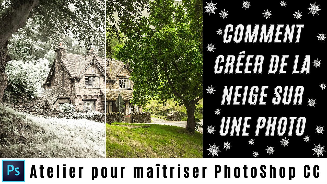 Comment créer de la neige sur une Photo avec PhotoShop CC.