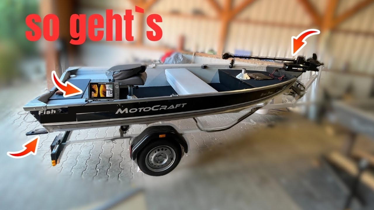 Bugmotor und Echolot auf kleinem BOOT installieren | DIY