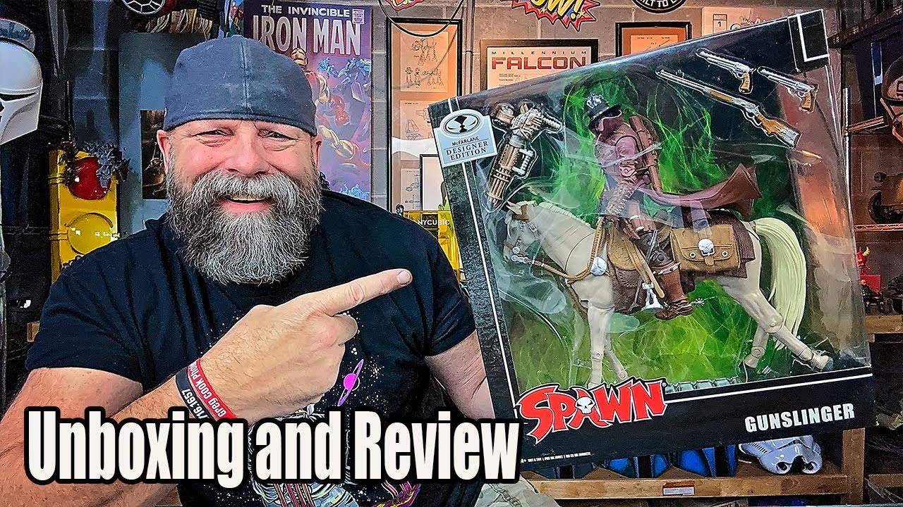 McFarlane Spawn Gunslinger Spawn with Horse GameStop Exclusive Action Figure | Unboxing and Review