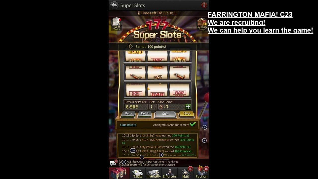 THE GRAND MAFIA SUPER SLOTS!! TIPS!