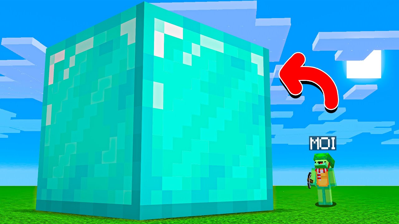 Je dois finir Minecraft mais les blocs sont G&Eacute;ANT..