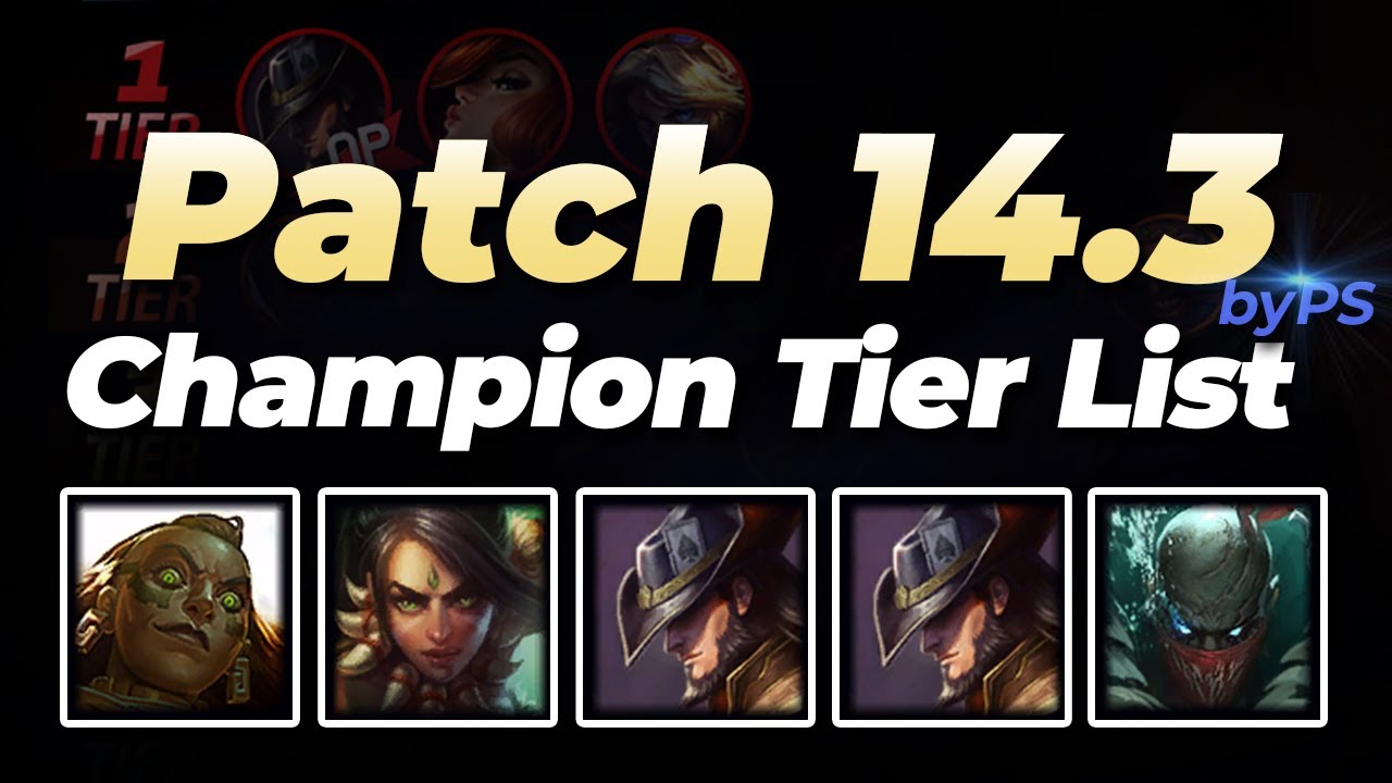 Patch 14.3 Champion Tier List | League of Legends