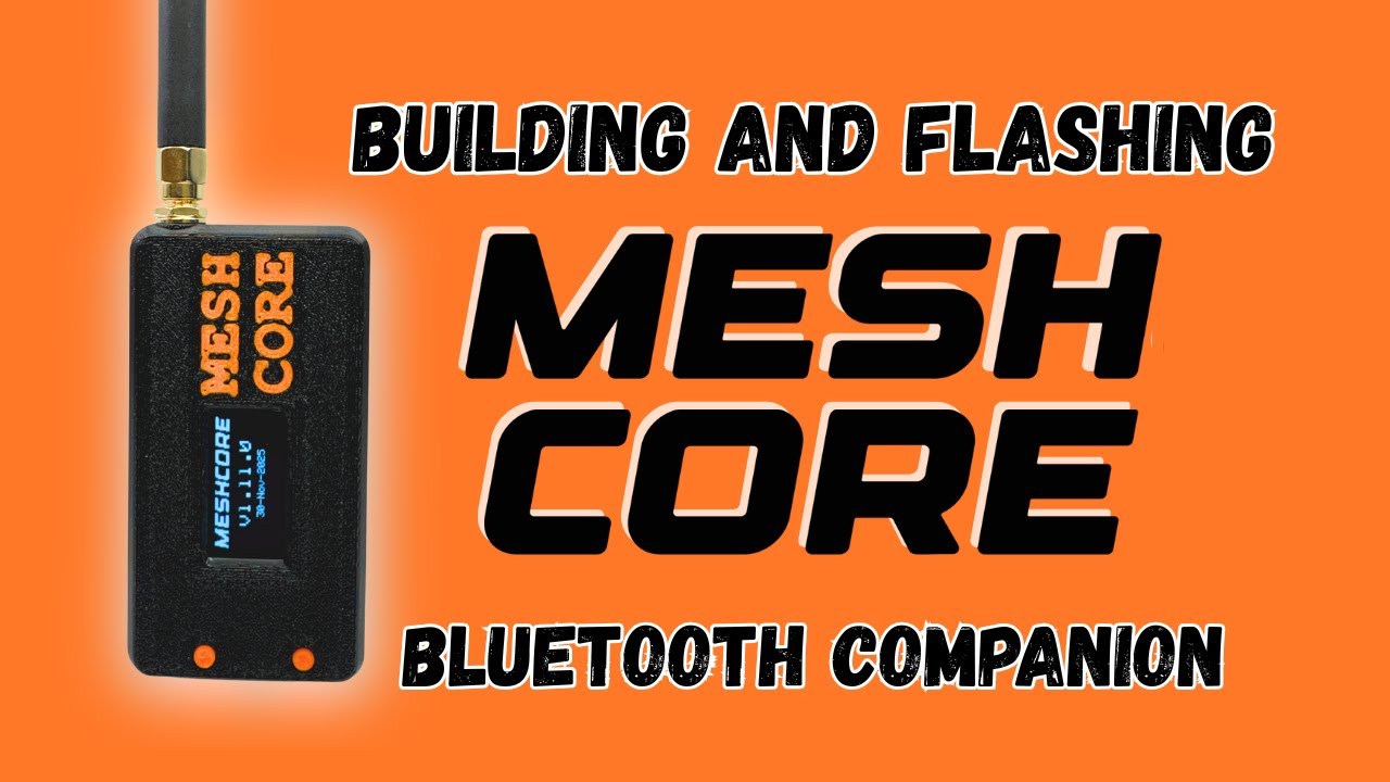 Сборка и прошивка модуля MeshCore Bluetooth Companion