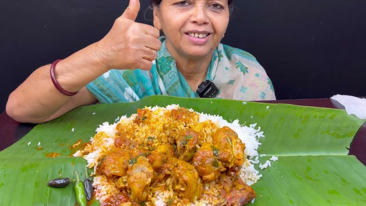 BIGBITES, EATING RICE WITH SPICY 🥵🥵CHICKEN KOSHA, MASSIVE EATING।।