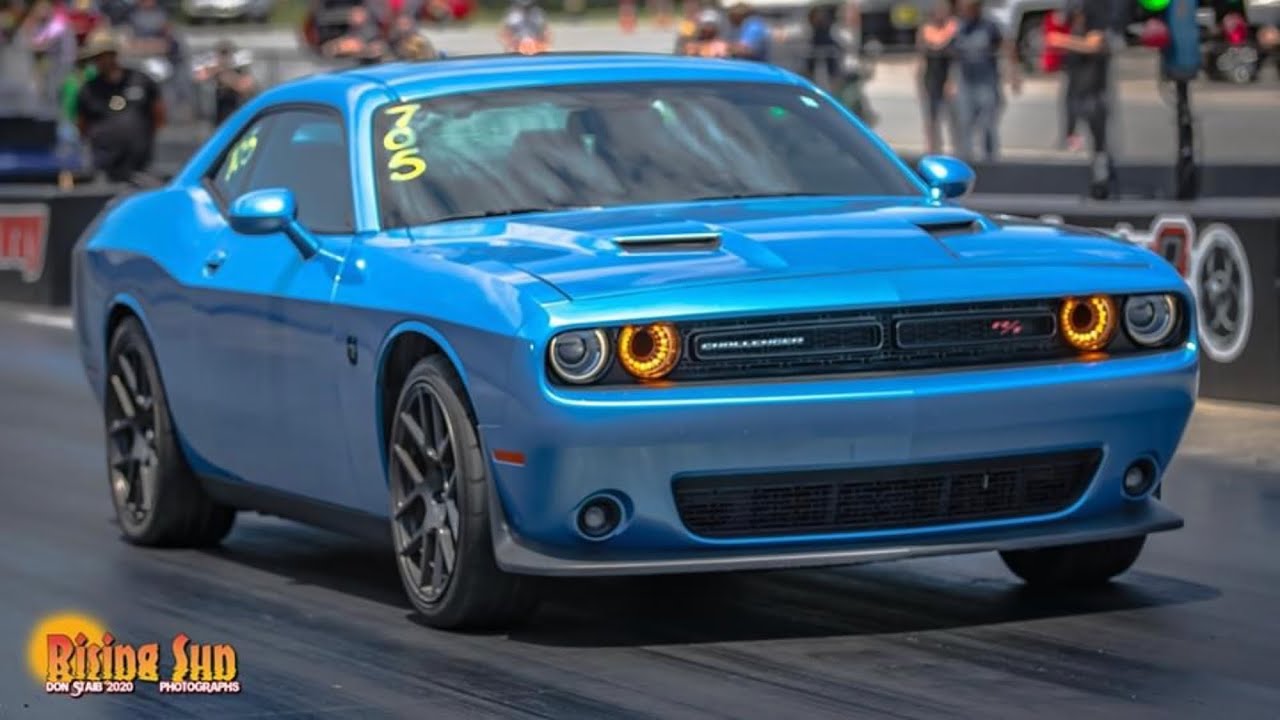 Scat Pack 6 speed manual 1/4 mile time! On street tires!