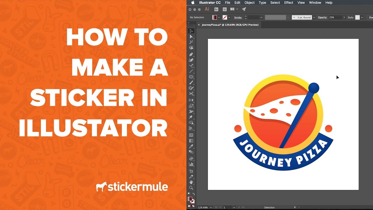 How to design stickers in Illustrator