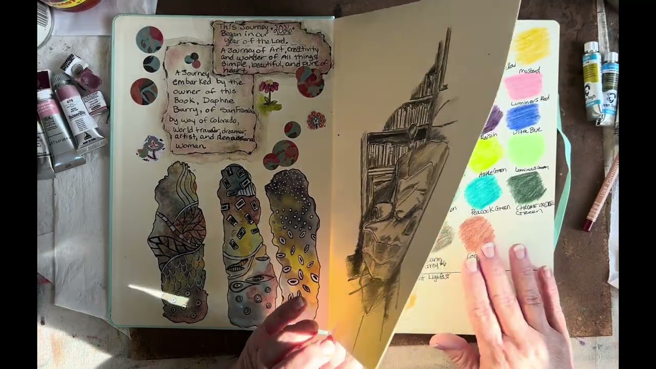 Небольшая подборка товаров из магазина Blick Art и демонстрация образцов.