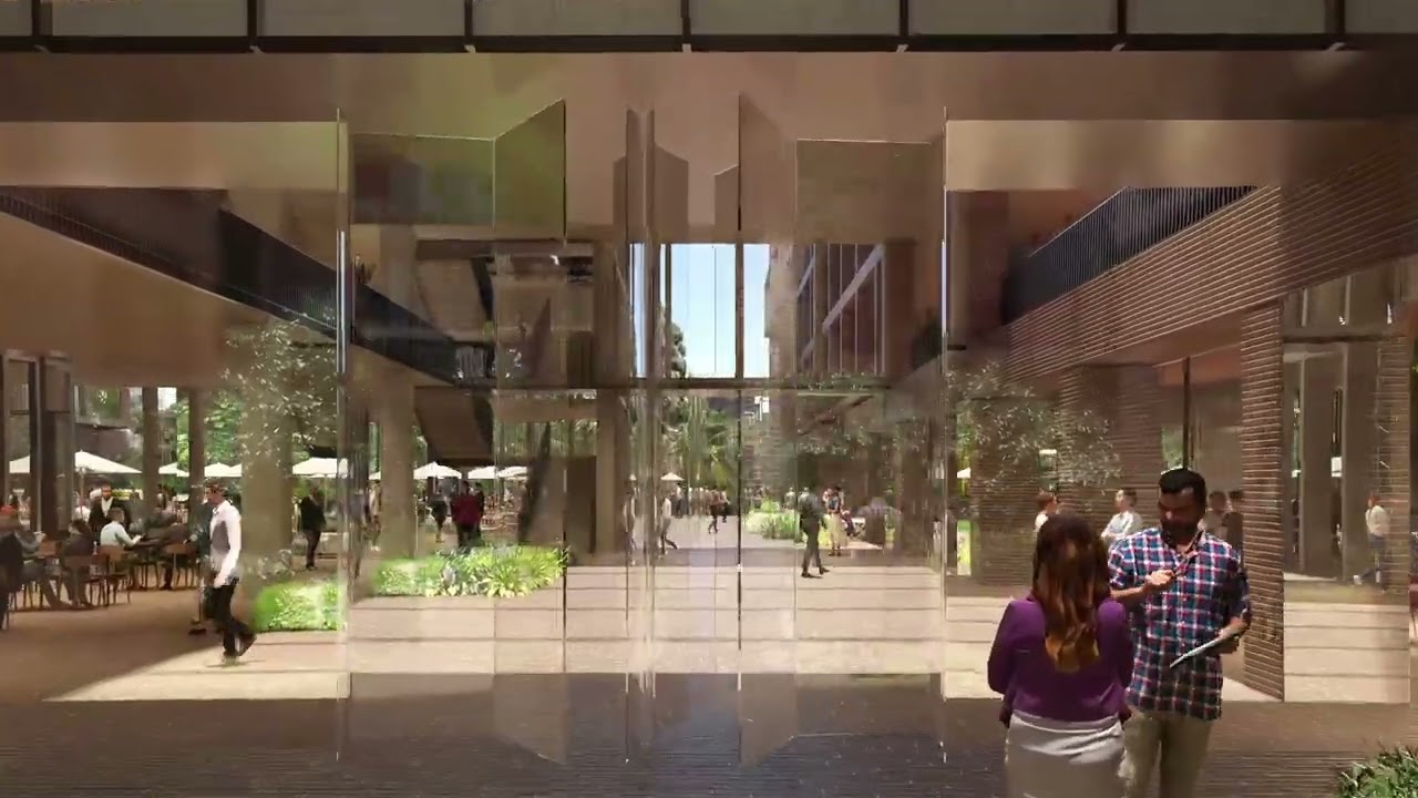 Fly through of Aqualand's proposal for Central Barangaroo in Sydney