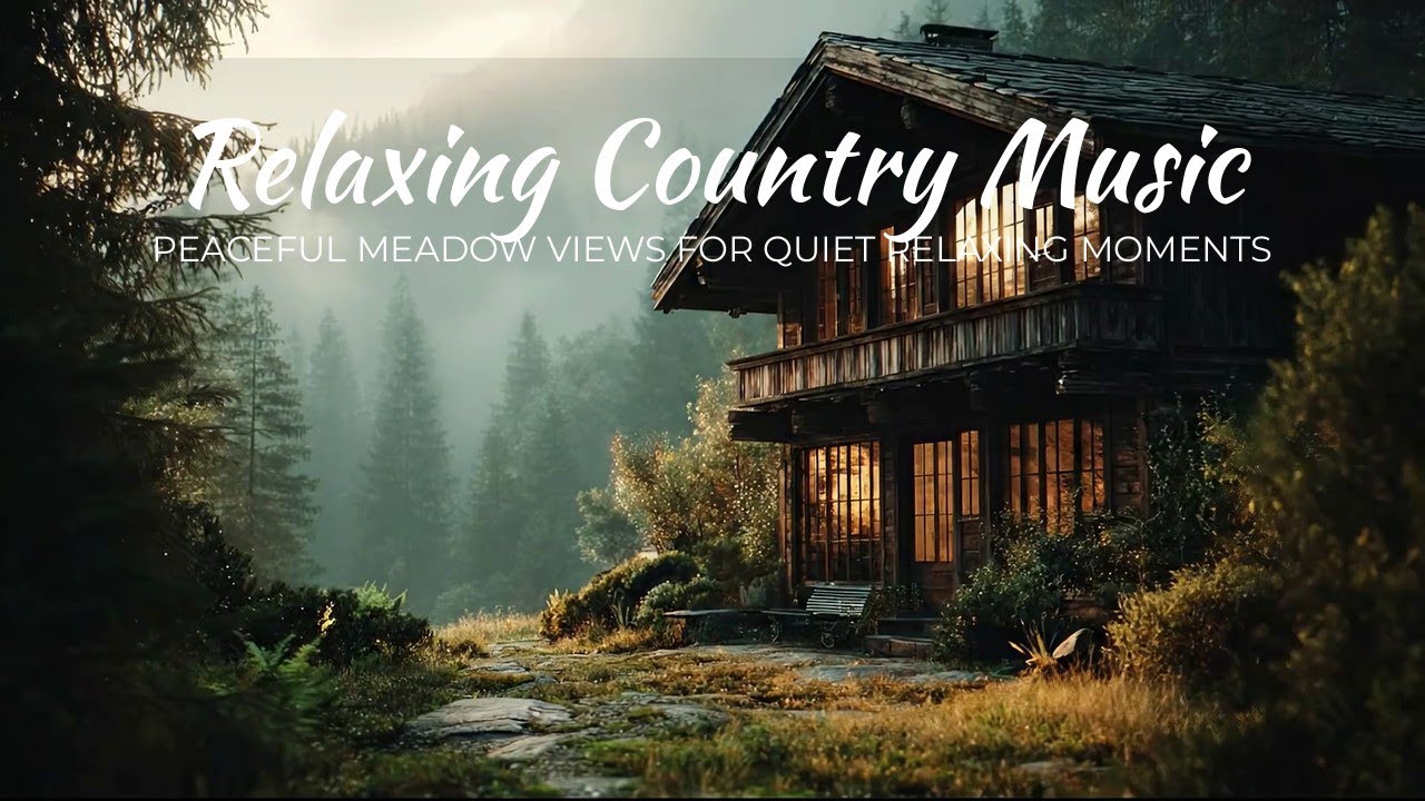 Relaxing Country Music | Peaceful Meadow Views for Quiet Relaxing Moments