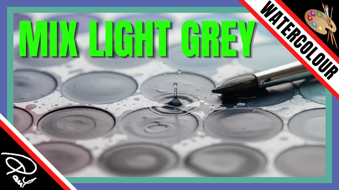 How to Mix Light Grey Paint (How to Mix Watercolors #2)