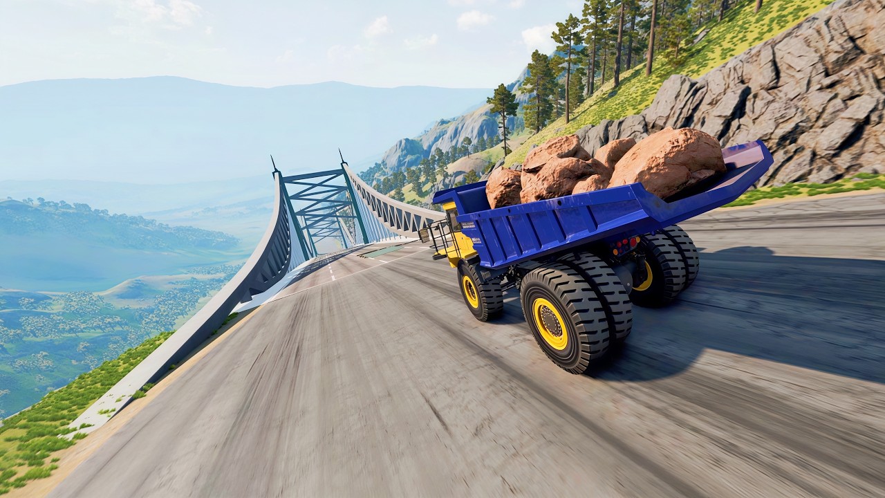 Full Throttle INSANE Long Downhill Mayhem! | BeamNG.drive Epic Crashes & Speed Test