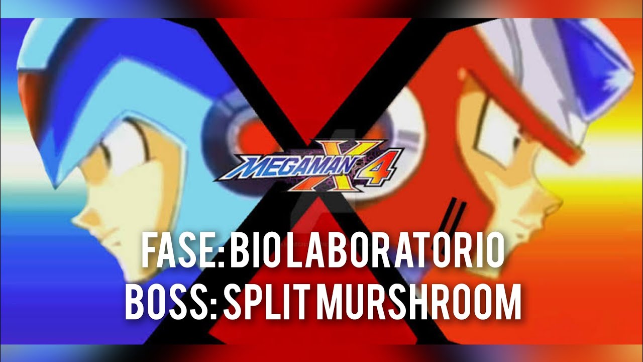 1&deg; S&eacute;rie de Jogos - Mega Man X 4 - Bio Laboratory - BOSS: Split Mushroom - Mega Man