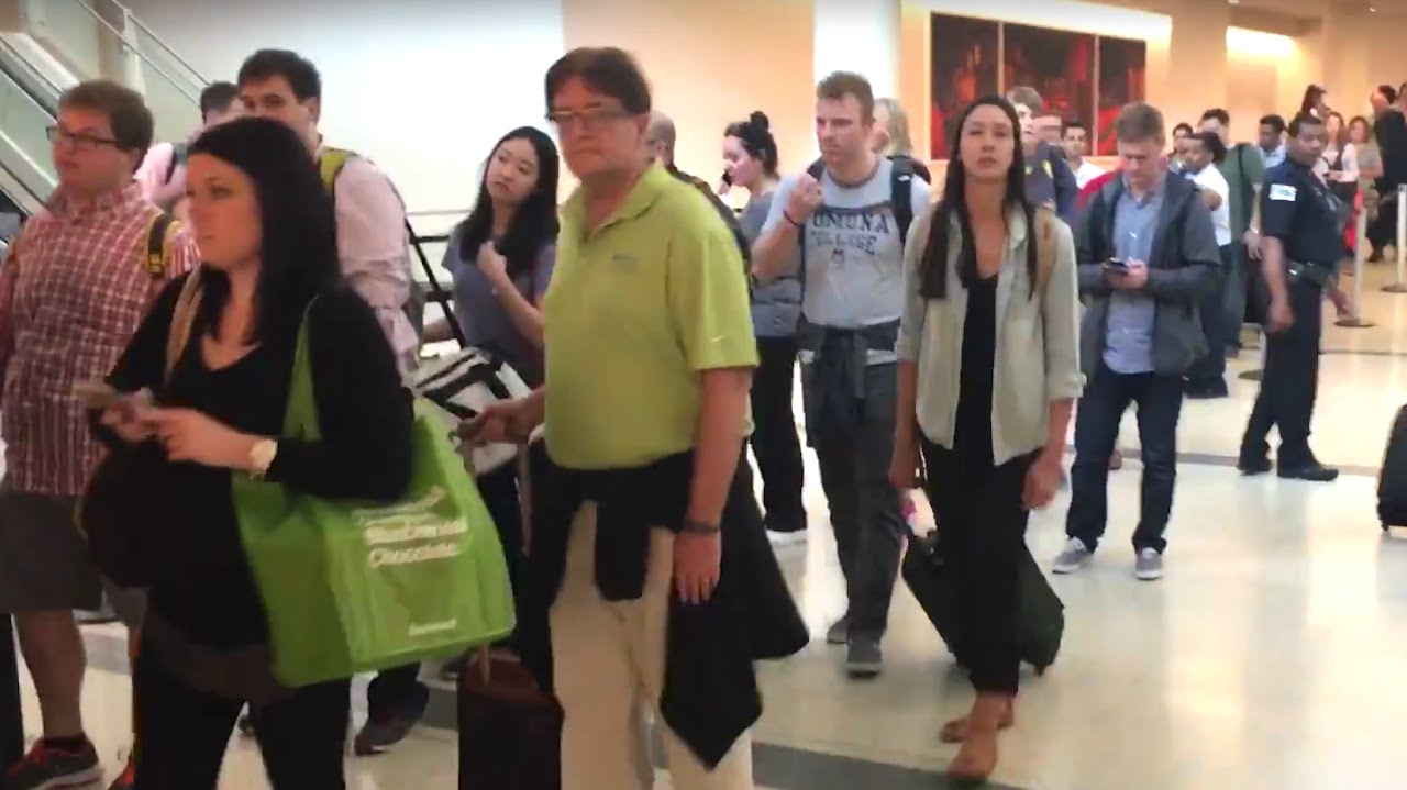 Is This Airport TSA Line From HELL?? | What's Trending Now