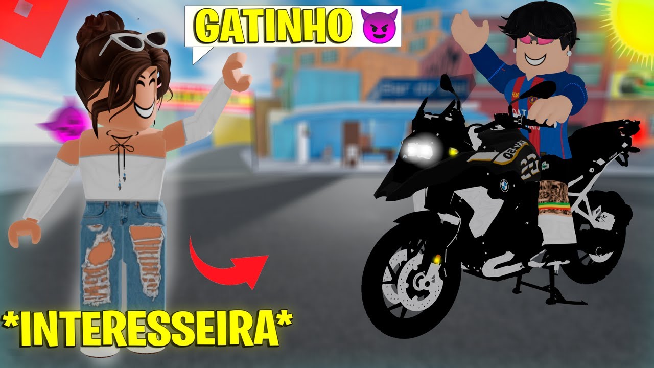 MAIOR INTERESSEIRA do RODOGRAU   ME QUIZ só POR CONTA DA MOTO 🤣👩 roblox rp
