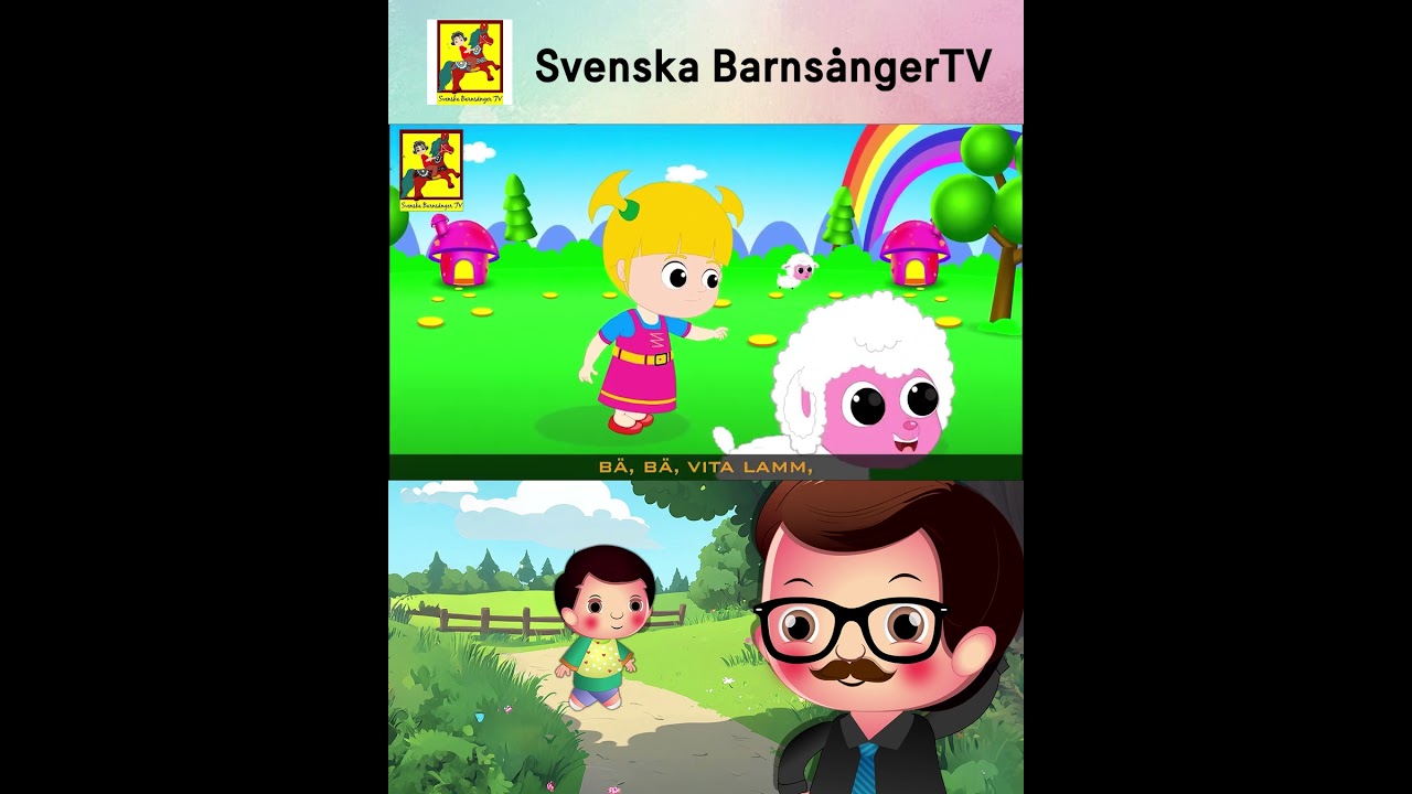 B&auml; B&auml; Vita Lamm Barnvisor p&aring; #svenska #kidssongs